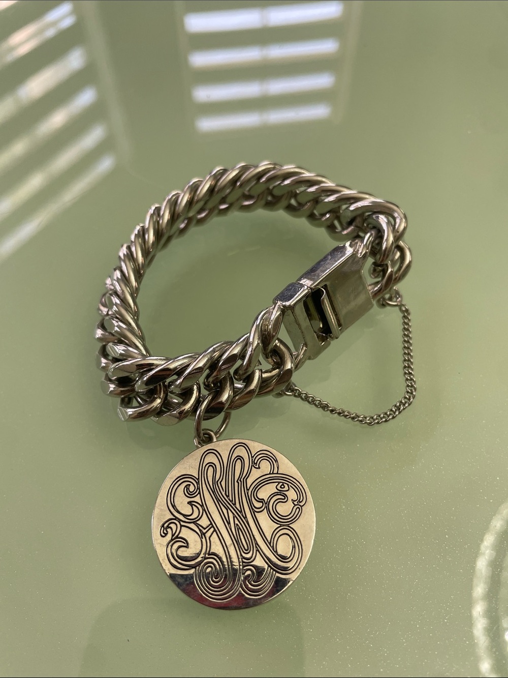 Vintage Silver Medallion Bracelet